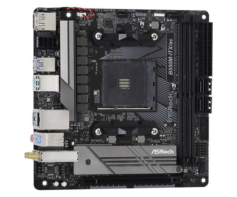 Материнская плата ASRock B550M-ITX/AC Socket AM4