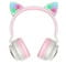 Фото - Bluetooth-гарнитура Hoco W27 Cat Ear Grey/Pink (W27GP) | click.ua