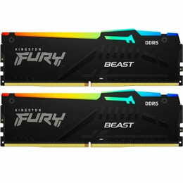 Модуль пам`яті DDR5 2x8GB/5200 Kingston Fury Beast RGB Black (KF552C40BBAK2-16)