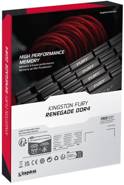 Модуль памяти DDR4 2x16GB/3600 Kingston Fury Renegade Black (KF436C16RB12K2/32)