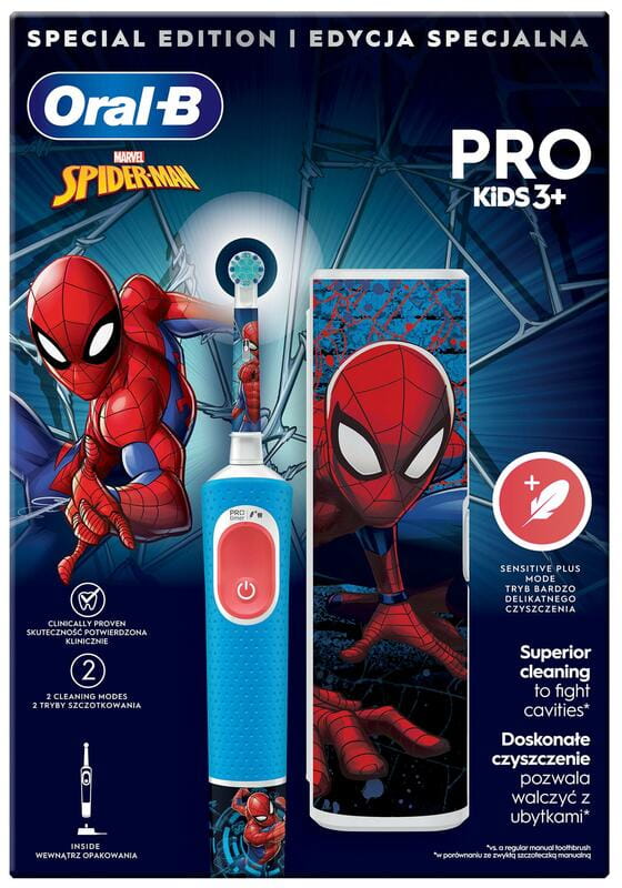 Зубная электрощетка Braun Oral-B Pro Kids D103.413.2KX Spider-Man