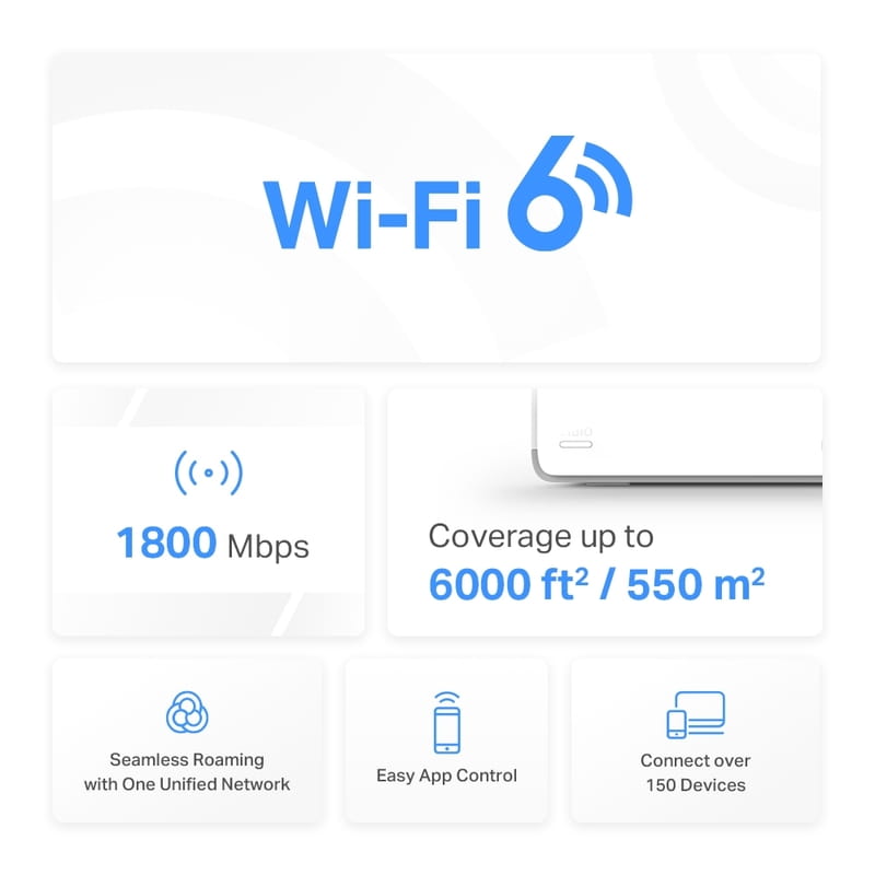 WiFi Mesh система Mercusys Halo H70X 3-pack