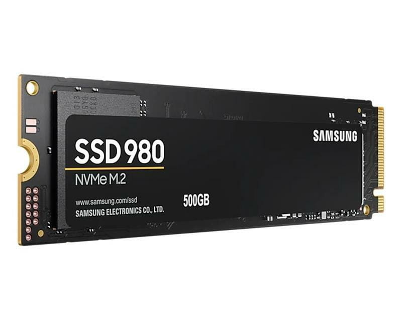 Накопитель SSD  500GB Samsung 980 M.2 PCIe 3.0 x4 NVMe V-NAND MLC (MZ-V8V500BW)