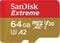 Фото - Карта пам`ятi MicroSDXC 64GB C10 UHS-I SanDisk Extreme V30 U3 R170/W80MB/s + SD (SDSQXAH-064G-GN6MA) | click.ua
