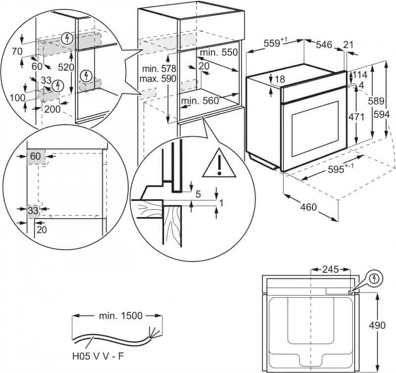 Духова шафа Electrolux EOF5H40BX