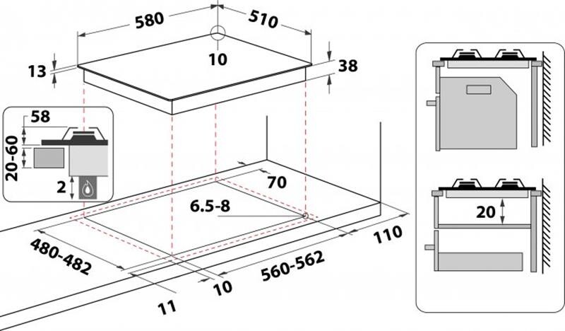 Варочная поверхность Whirlpool TKRL661 IX EU