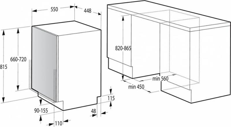 Вбудована посудомийна машина Gorenje GV520E15