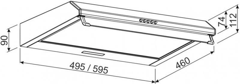 Витяжка Jantar ST I LED 60 WH