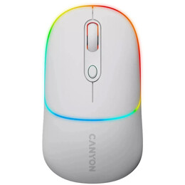 Миша бездротова Canyon MW-22 Dual Band RGB Wireless Snow White (CNS-CMSW22SW)