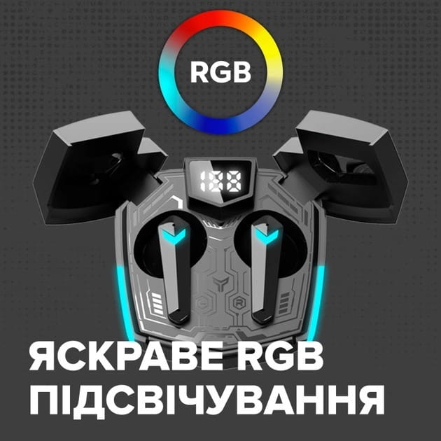 Bluetooth-гарнитура Canyon Doublebee GTWS-2 Gaming Black (CND-GTWS2B)