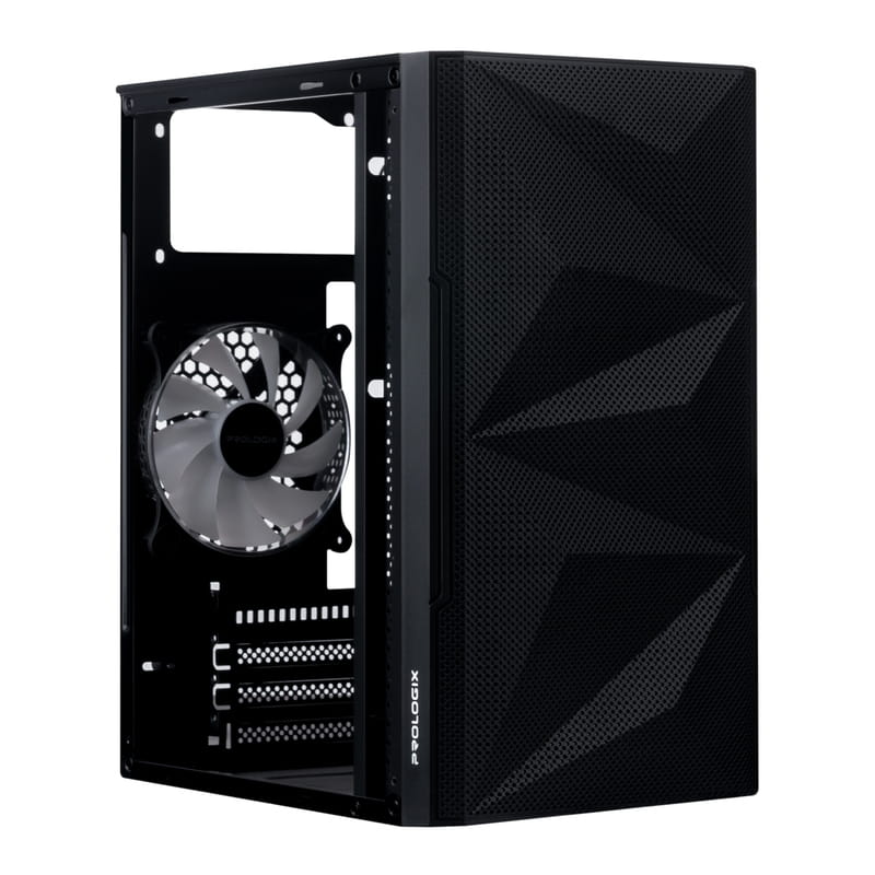 Корпус Prologix E113 Tempered Glass&Mesh Black