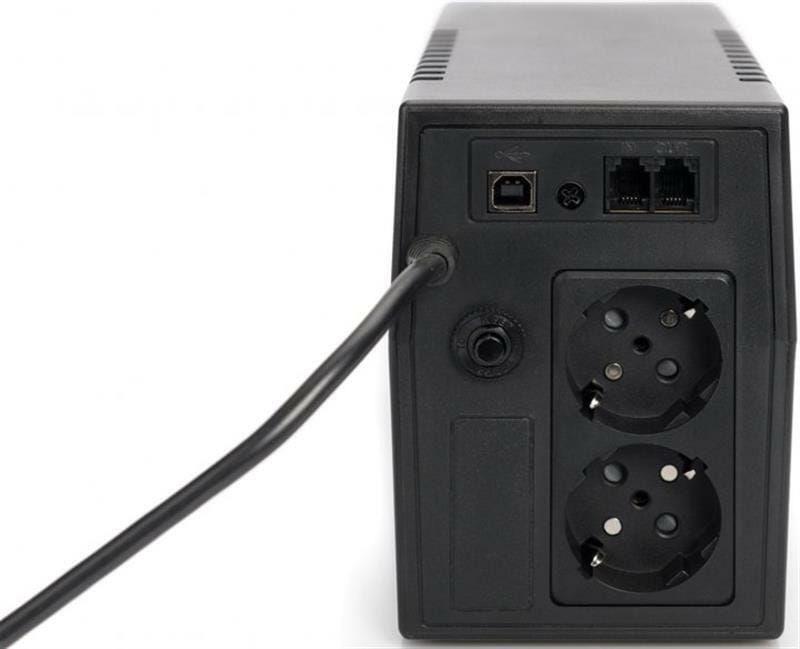 Джерело безперебійного живлення Digitus Line Interactive 600VA, 2хSchuko, LED (DN-170063)
