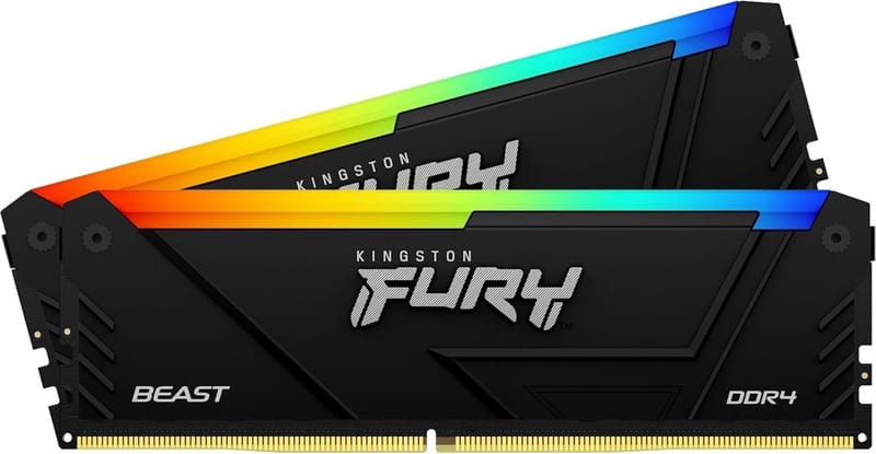 Модуль памяти DDR4 2x16GB/3600 Kingston Fury Beast RGB Black (KF436C18BB2AK2/32)