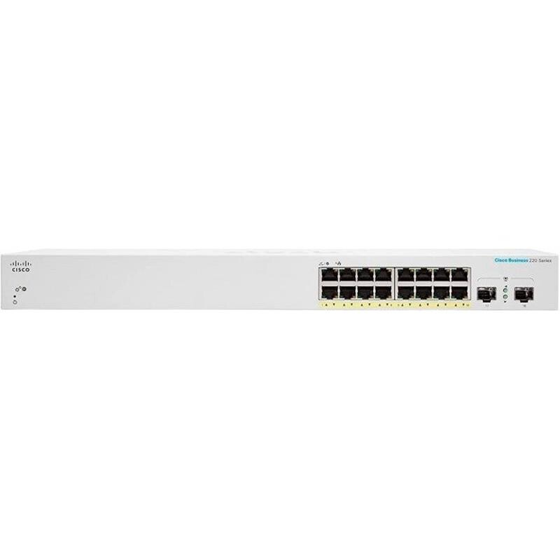 Комутатор Cisco Business CBS220-16T-2G-EU (16xGE, 2xSFP, Smart)