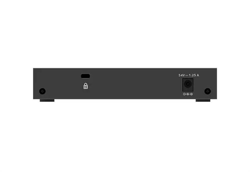 Коммутатор Netgear GS305EP-100PES (4xGE PoE+, 1xGE, max PoE 63W, управляемый)