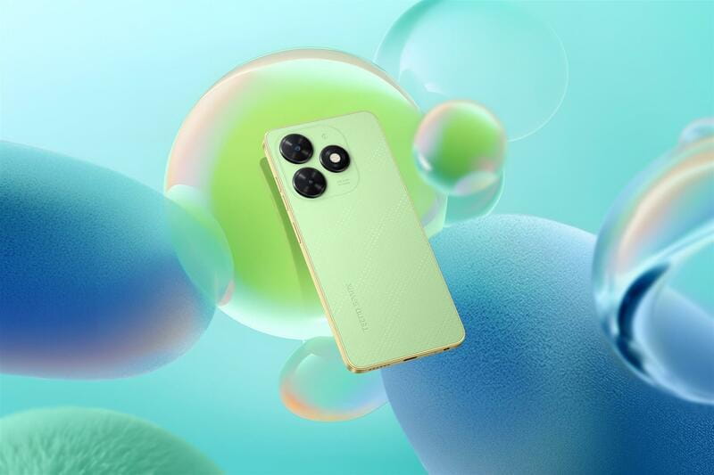 Смартфон Tecno Spark Go 2024 (BG6) 4/128GB Dual Sim Magic Skin Green (4894947010590)