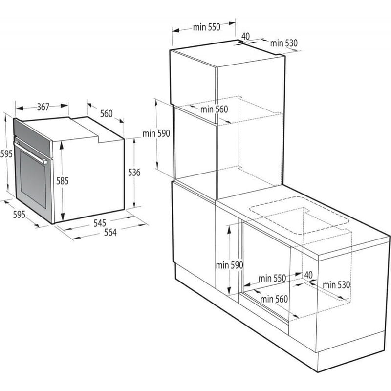 Духовой шкаф Gorenje BOSX6737E13BG