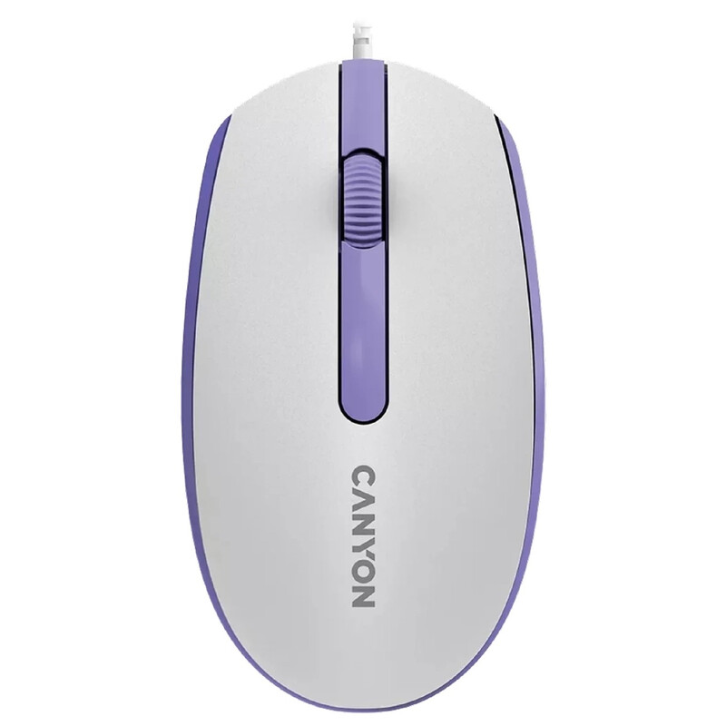 Миша Canyon M-10 USB White Lavender (CNE-CMS10WL)