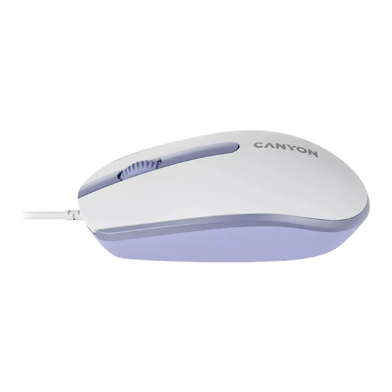 Миша Canyon M-10 USB White Lavender (CNE-CMS10WL)