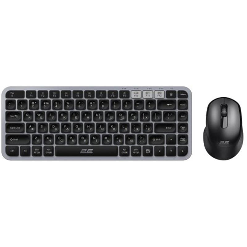 Комплект (клавіатура, миша) бездротовий 2E MK430 Grey/Black (2E-MK430WBGR_UA)