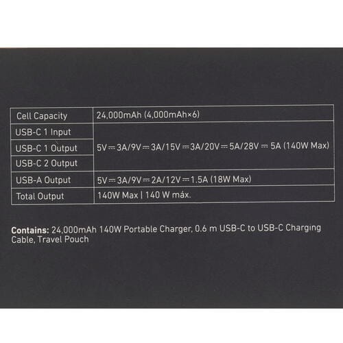 Універсальна мобільна батарея Anker PowerCore 737 GaNPrime 24000 mAh 140W Black (A1289011)