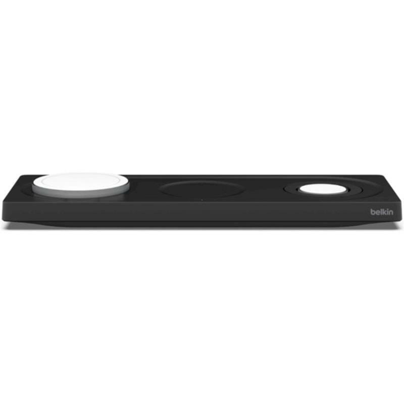 Безпровідний зарядний пристрій Belkin Boost Up Charge Pro 3-in-1 Wireless Charging Pad with MagSafe Black (WIZ016VFBK)