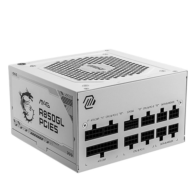 Блок питания MSI MAG A850GL PCIE5 White 850W