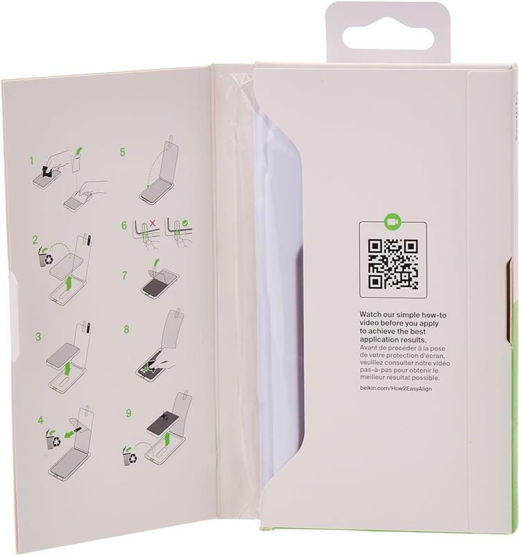 Захисне скло Belkin TemperedGlass Screen Protection для Apple iPhone 15/14 Pro (OVA135ZZ)