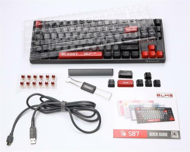 Клавіатура Bloody S87 Energy Red