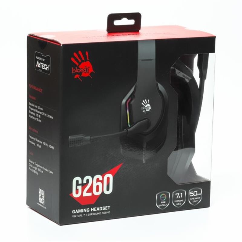 Гарнитура Bloody G260 Black