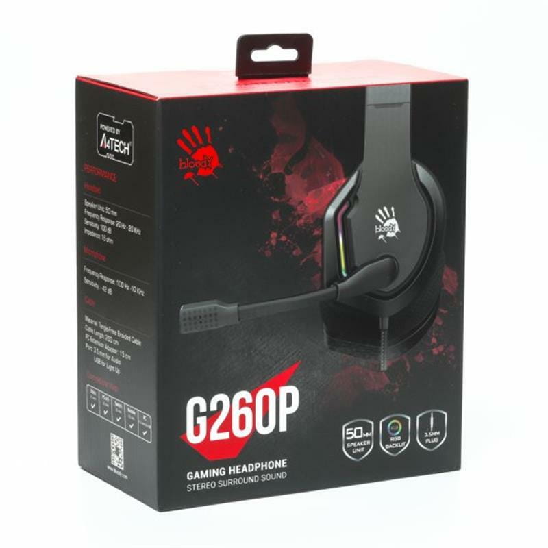 Гарнитура Bloody G260p Black