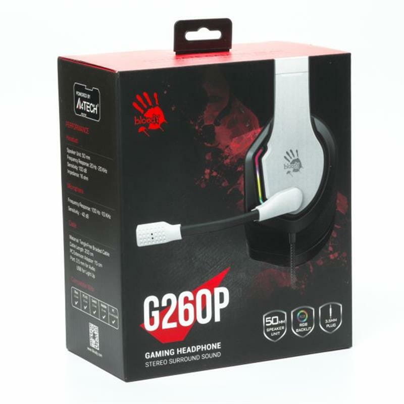 Гарнитура Bloody G260p White