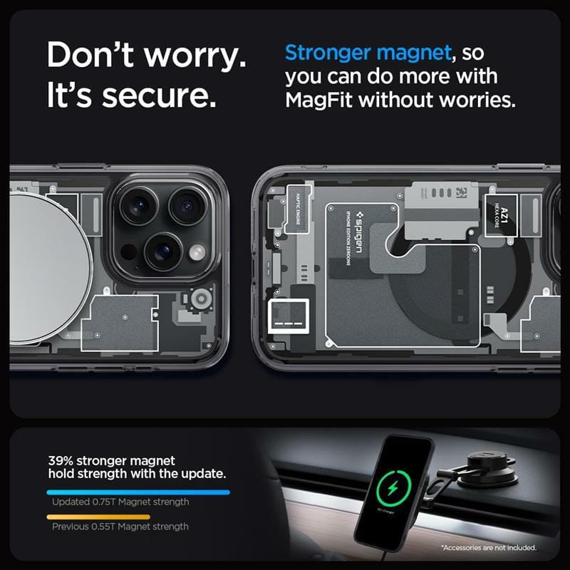 Чохол-накладка Spigen Ultra Hybrid MagFit для Apple iPhone 15 Pro Zero One (ACS06721)