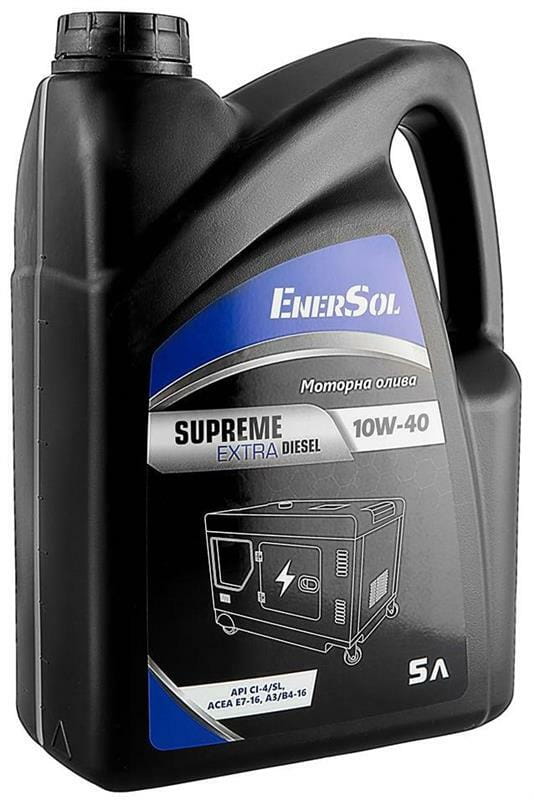 Олива напівсинтетична моторна для дизельних двигунів EnerSol Supreme 10W40, 5 літрів (SUPREME-DIESEL10W-40_5L)