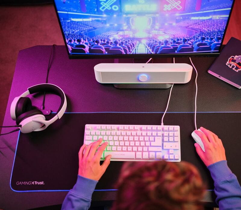 Акустична система (саундбар) Trust GXT 619W Thorne RGB Illuminated White (25110)