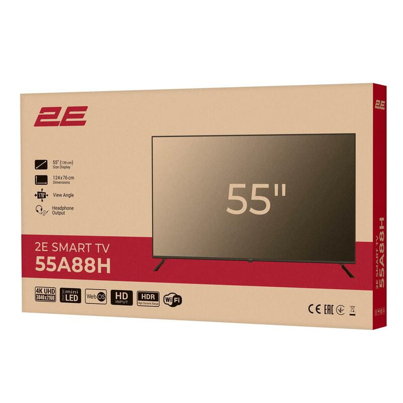 Телевiзор 2E 2E-55A88H