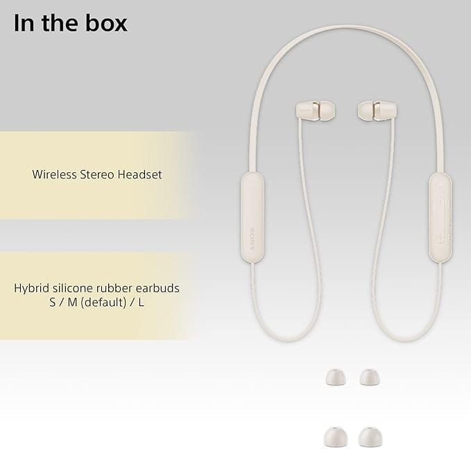 Bluetooth-гарнитура Sony WI-C100 Beige (WIC100C.CE7)