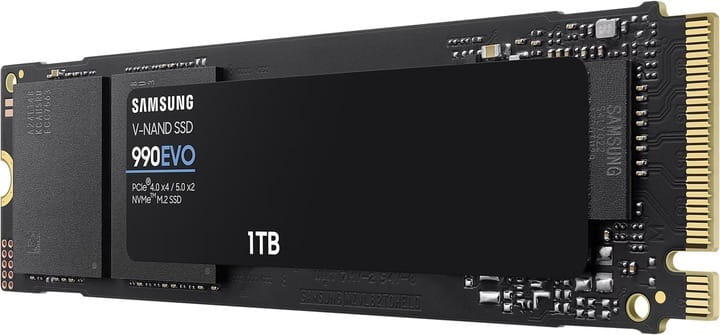 Накопитель SSD  1ТB Samsung 990 EVO M.2 2280 PCIe 5.0 x4 NVMe V-NAND TLC (MZ-V9E1T0BW)