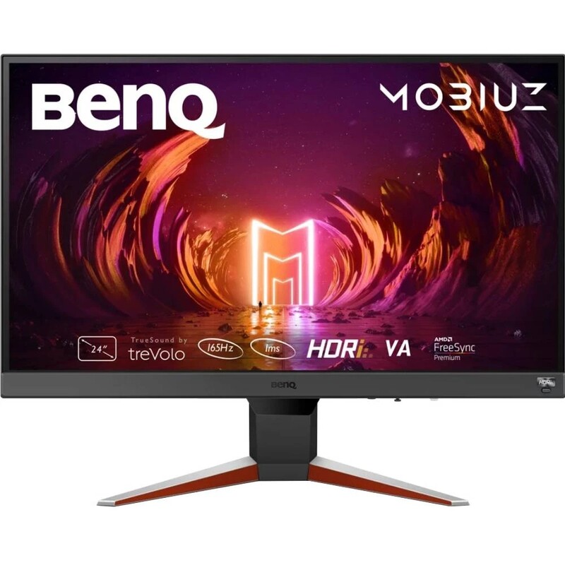 Монiтор BenQ 23.8" Mobiuz EX240N (9H.LL6LB.QBE) VA Dark Grey 165Hz