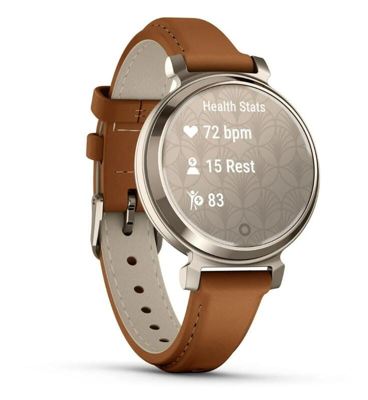 Смарт-часы Garmin Lily 2 Cream Gold with Tan Leather Band (010-02839-60)