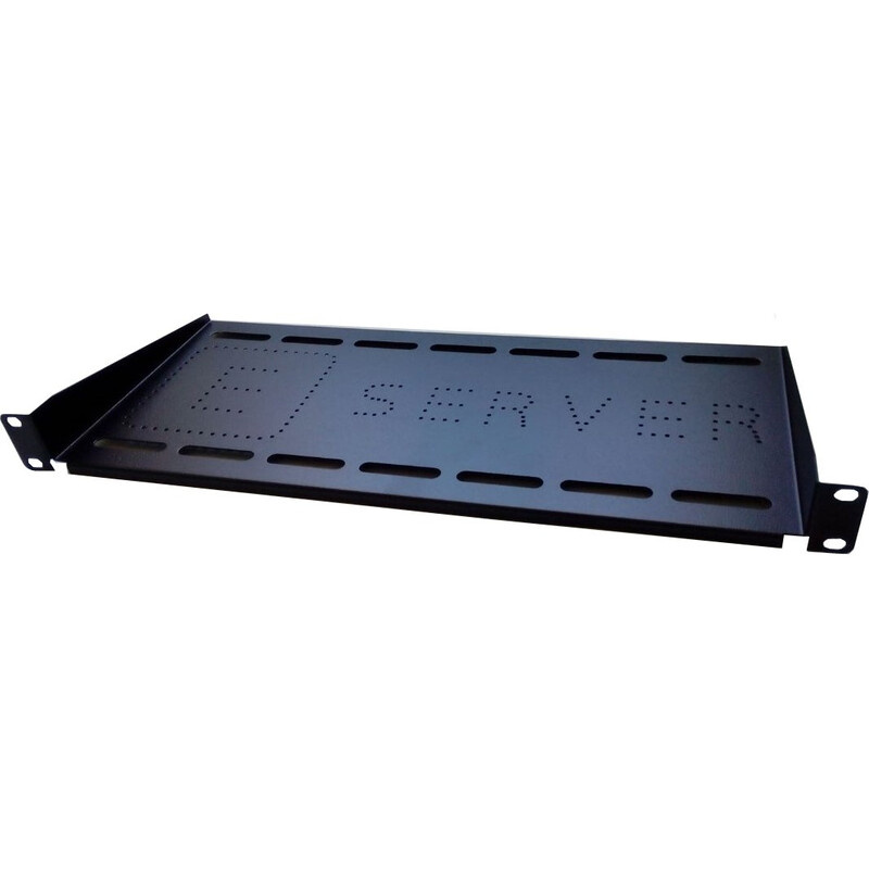 Полка консольная (PK-1U-350-B) 350мм 1U 19, EServer, черная