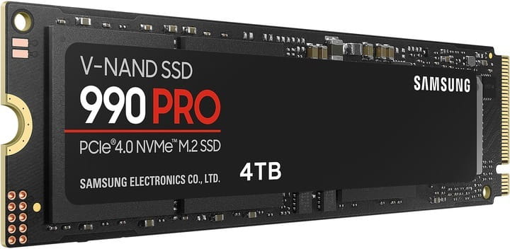 Накопичувач SSD  4ТB Samsung 990 PRO M.2 2280 PCIe 4.0 x4 NVMe V-NAND TLC (MZ-V9P4T0BW)