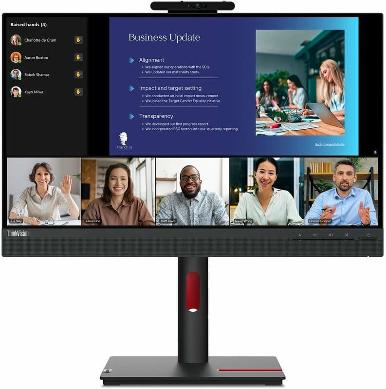 Монитор Lenovo 23.8" T24v-30 (63D8MAT3UA) IPS Black