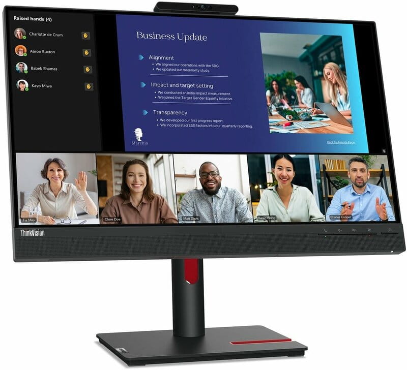 Монитор Lenovo 23.8" T24v-30 (63D8MAT3UA) IPS Black