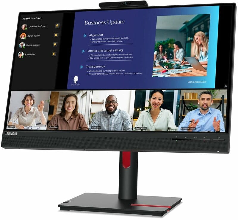 Монитор Lenovo 23.8" T24v-30 (63D8MAT3UA) IPS Black