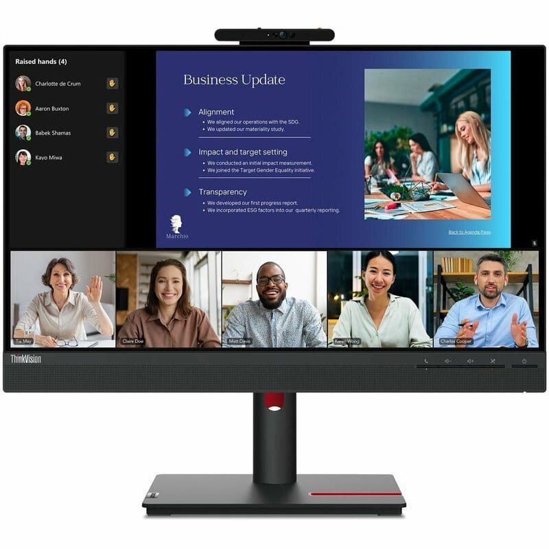 Монитор Lenovo 23.8" T24v-30 (63D8MAT3UA) IPS Black