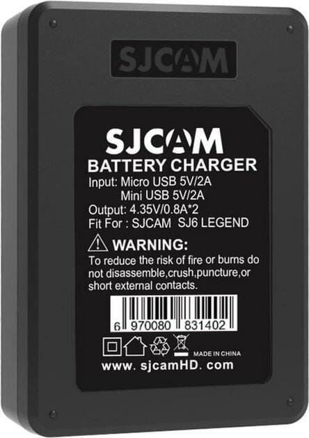 Двойное зарядное устройство SJCAM для SJ6 (SJ-charger-6)
