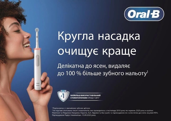 Зубна електрощітка Braun Oral-B Pro1 D305.513.3 CrossAction Caribbean Blue