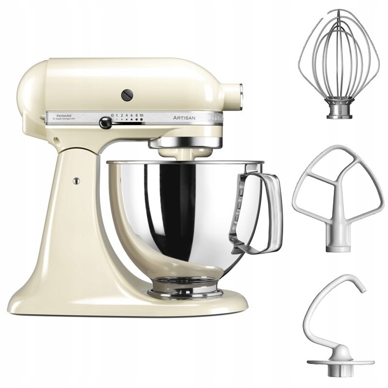 Кухонна машина KitchenAid Artisan 4.8 л Creamy (5KSM125EAC)