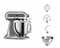 Фото - Кухонная машина KitchenAid Artisan 5KSM185PSEMS Silver Medallion | click.ua